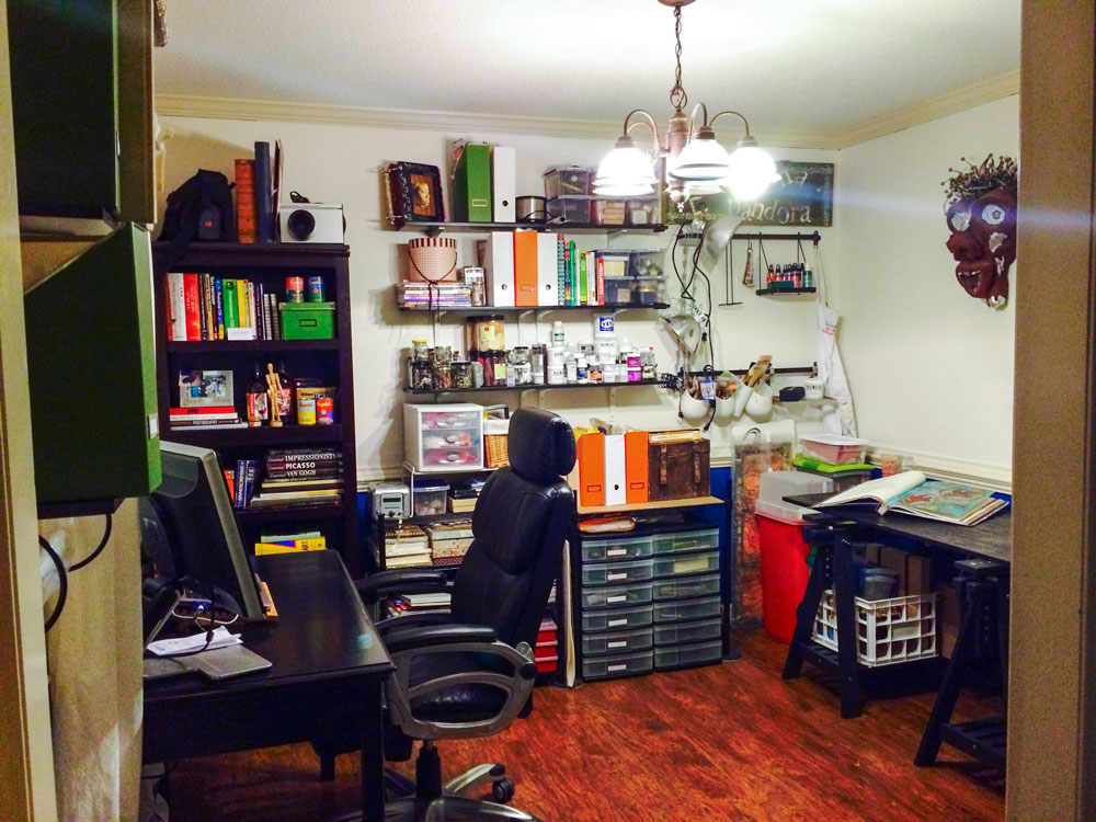 Having a creative space in my home helps me focus. 